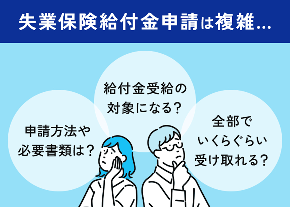 失業保険給付金申請は複雑。